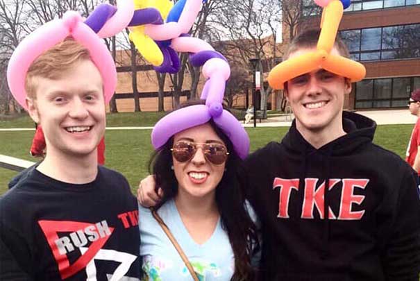 Balloon animal hats with KTE and TKE