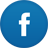 Round blue Facebook icon 
