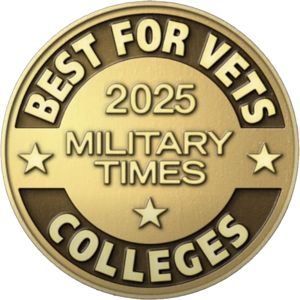 Best for Vets Colleges 2025 Badge