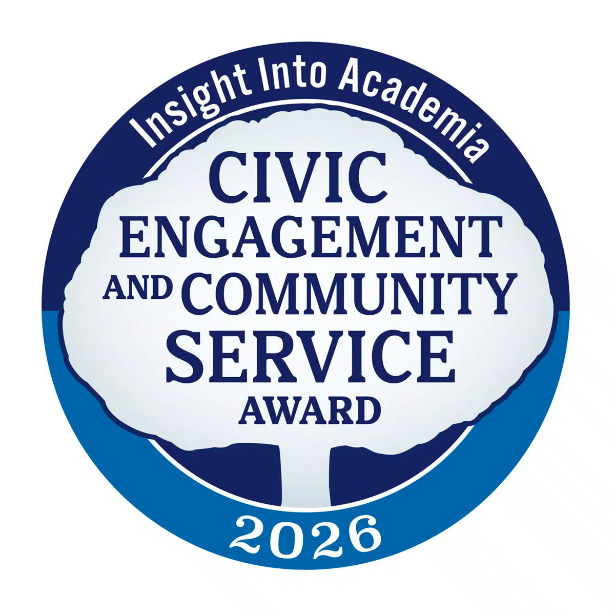 2026 Civic Engagement and Community Service Award Logo 