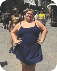 Layla El-Awar standing outside