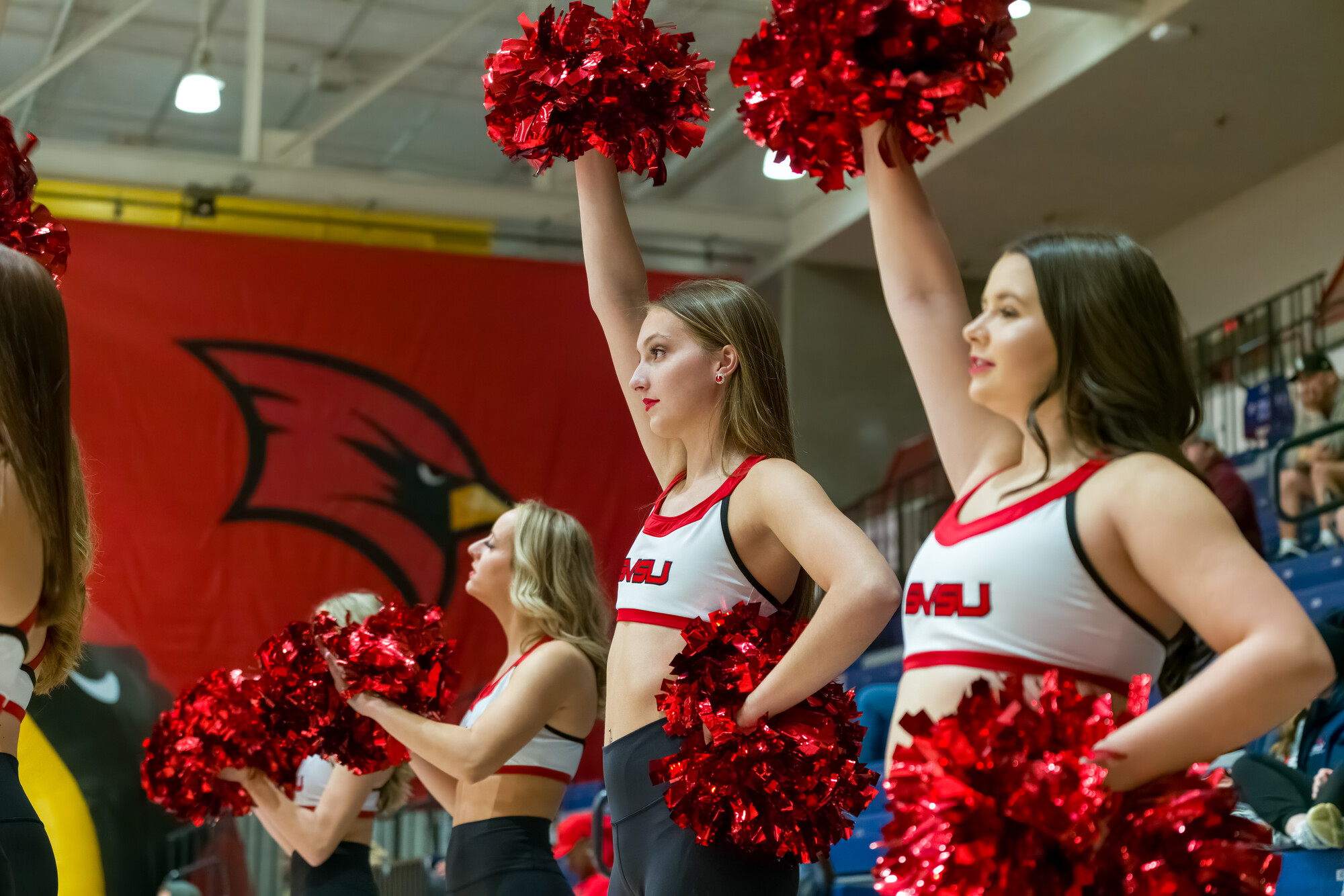 SVSU Basketball Cheerleaders