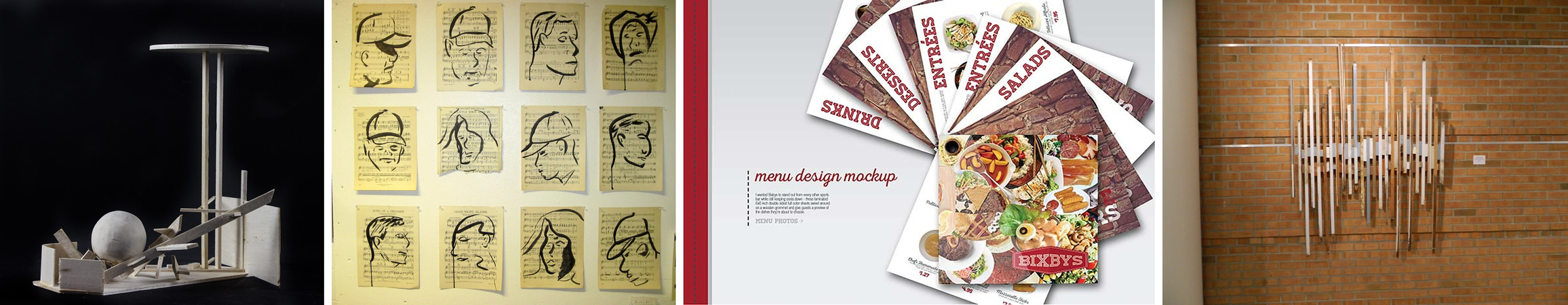 Example images from various student work