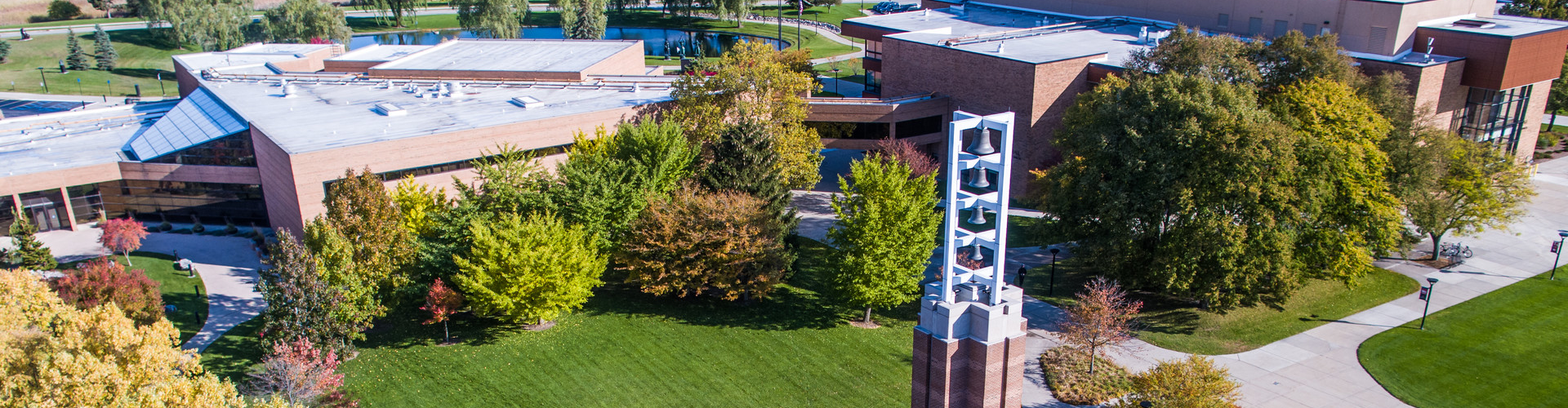 SVSU Campus Over the Bell Tower