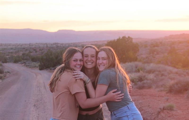 Students on long trip out west