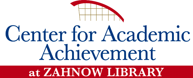 Center for Academic Achievement at Zahnow Library logo