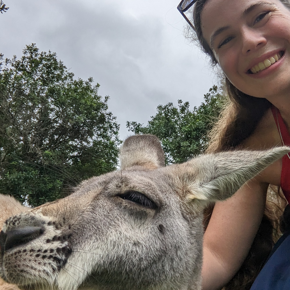 Kate J with Kangaroo
