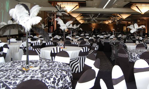 Banquet Room Set-up for Prom Venue