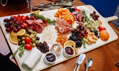 A charcuterie board catering option at SVSU.