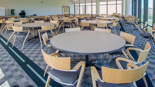 Attractive dining and meeting room located in Gilbertson Hall.