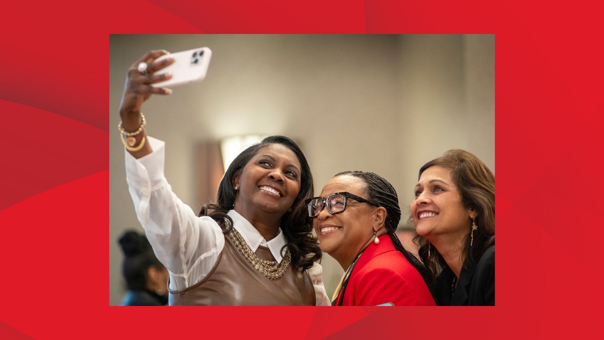 Cynt Marshall taking picture