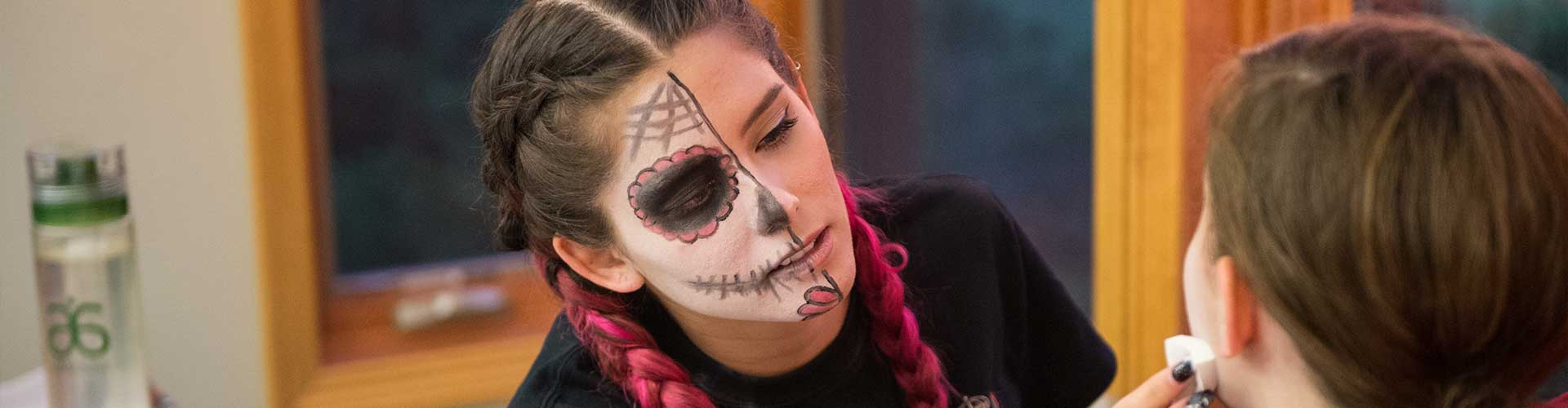 Day of the Dead face paint session