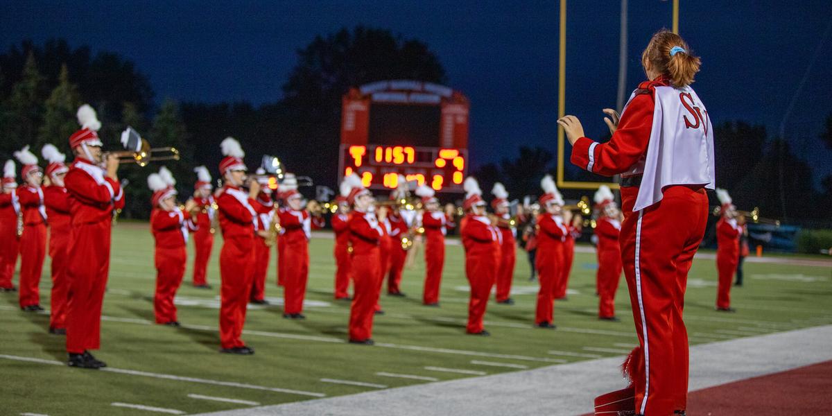 Marching Band on Field