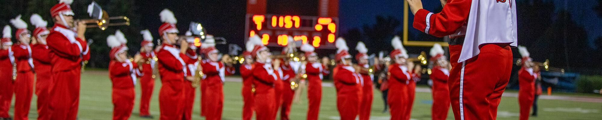 Marching Band on Field