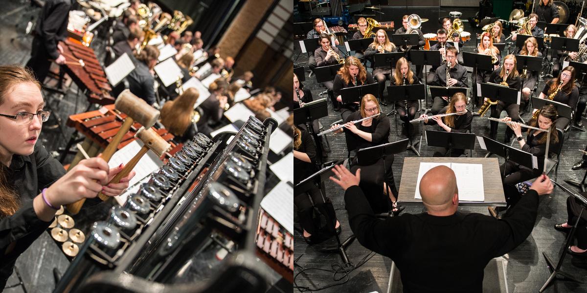 Music department events, concerts and marching band