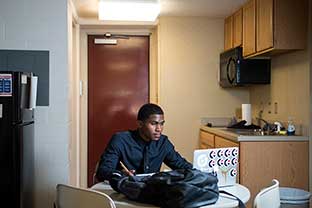 Ty'Shawn Short in residence hall