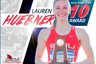 Lauren Huebner Top 10 NCAA Award graphic