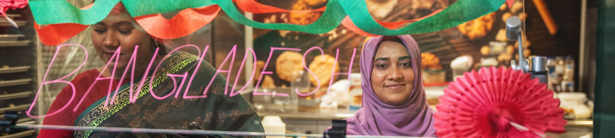 Bangladesh Students Serve Their Countries Food