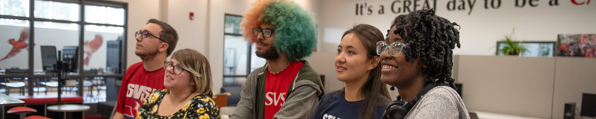 SVSU Students waiting to meet families