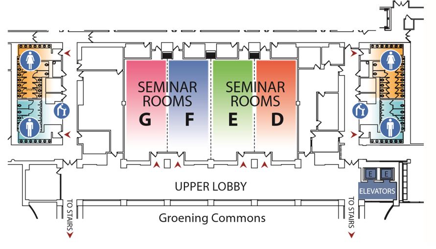 Curtiss Hall 2nd Floor Map for Visitors