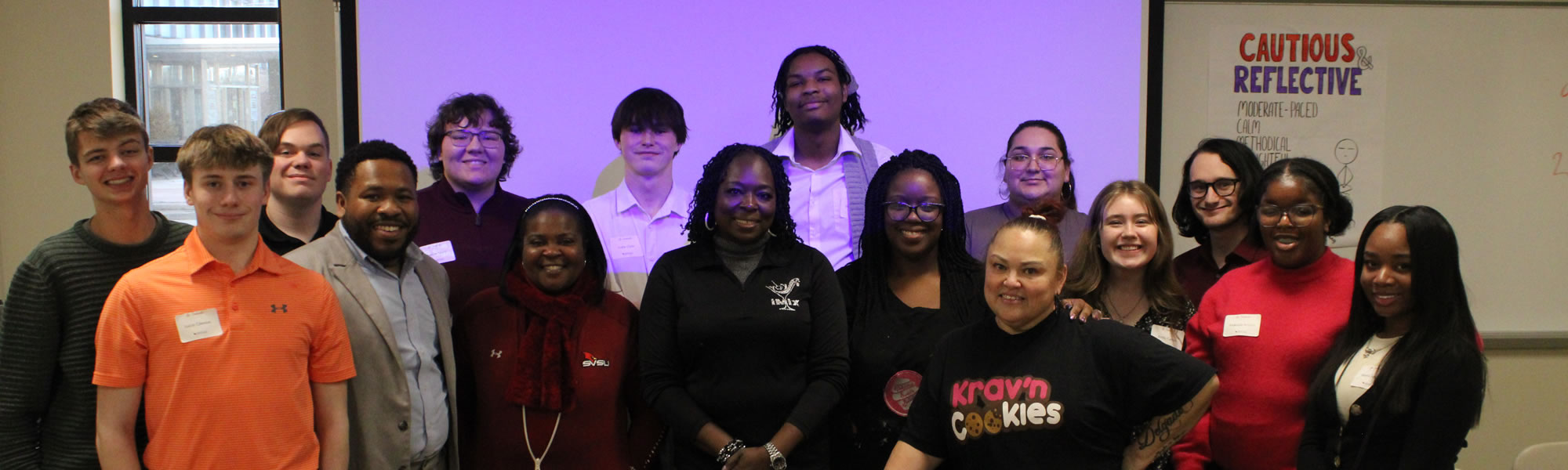 CPP students gather for photo with program director