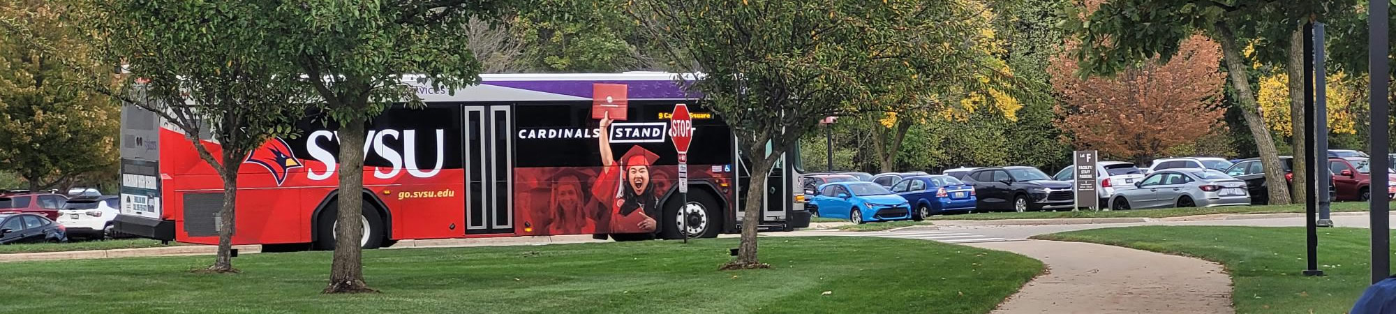 STARS SVSU bus on campus