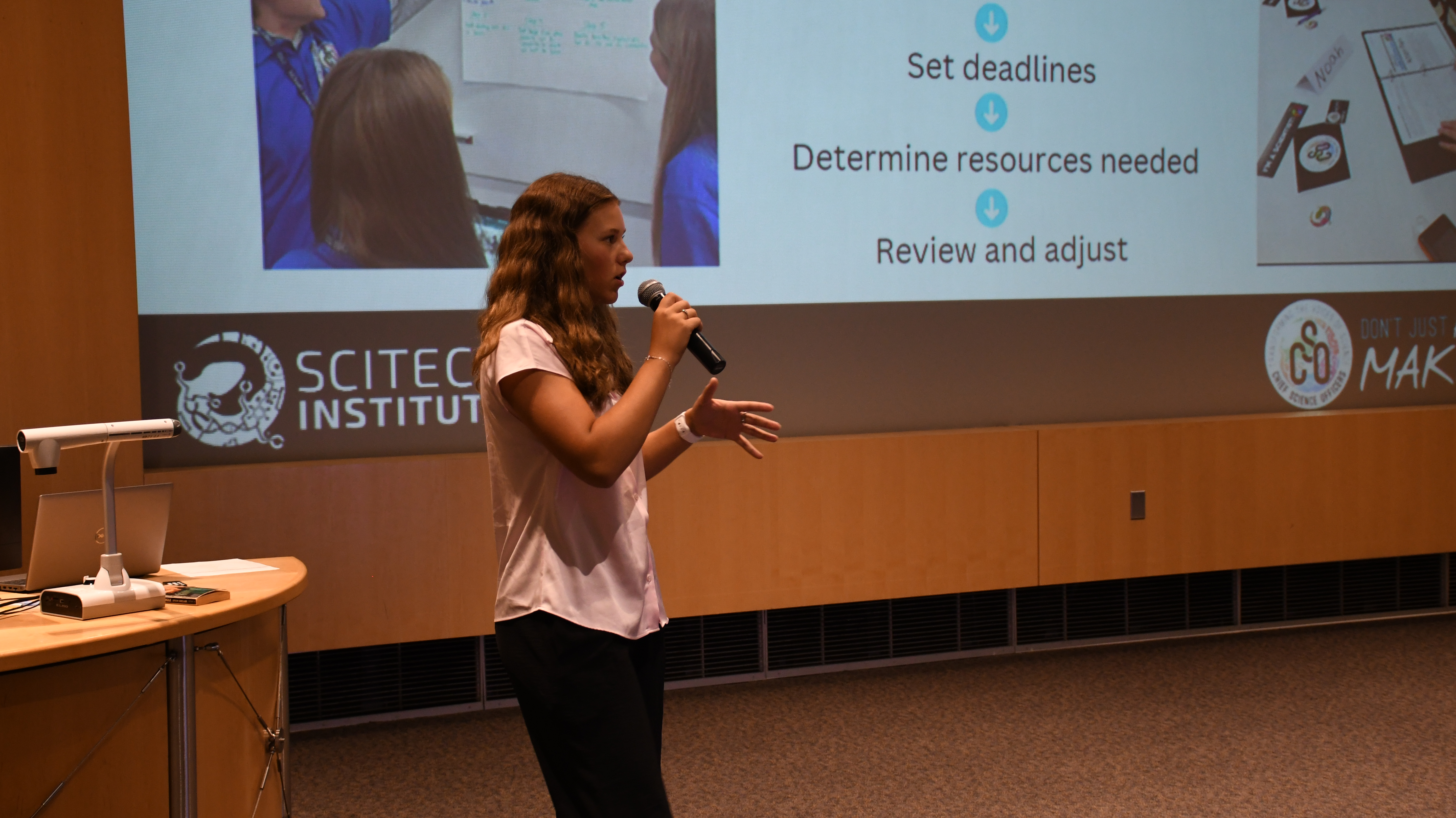 Students leading students in the Chief Science Officers program.