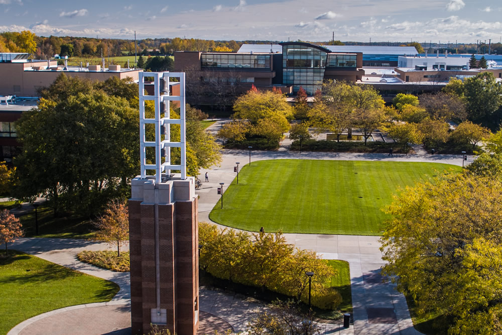 Aerial of campus