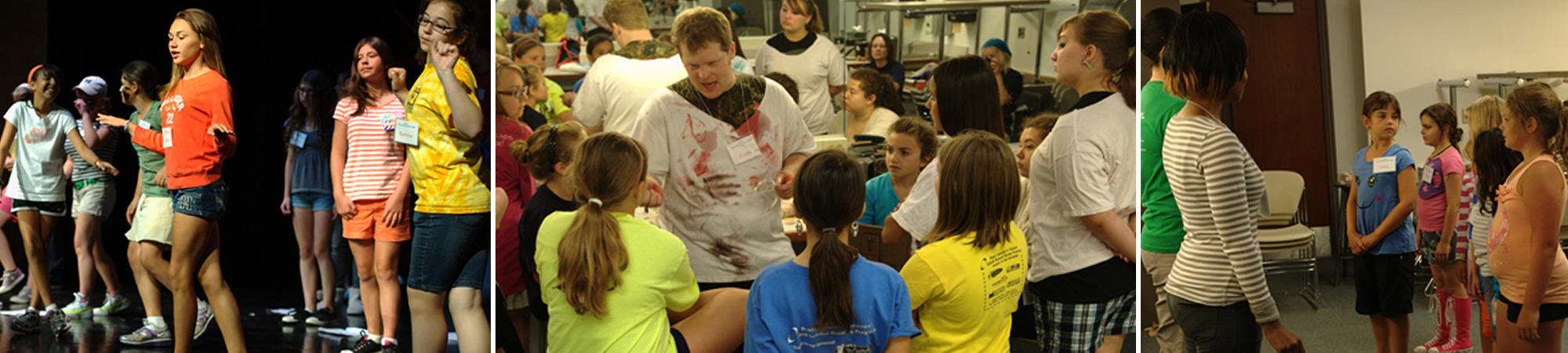 Various students in camp